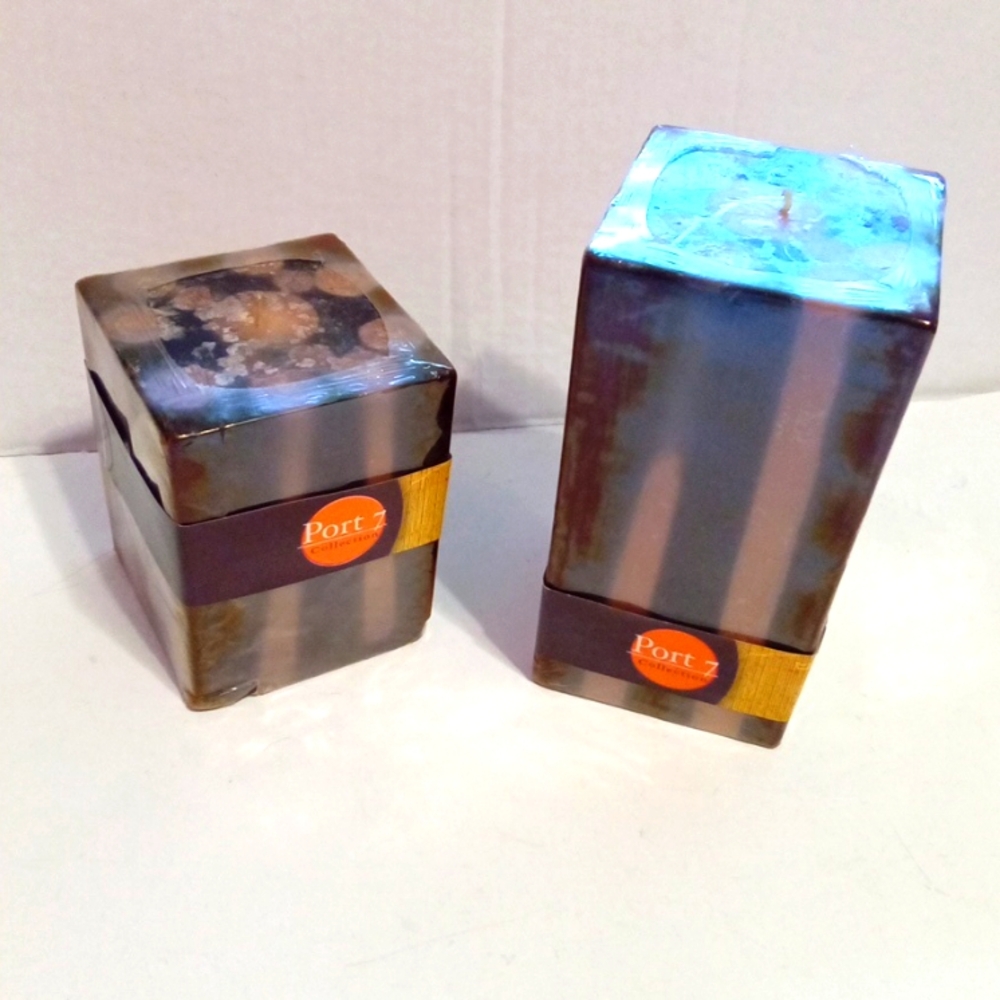 Dark Brown & Tan Opium Fragrance Candles (Set of 2)